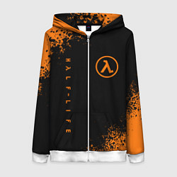 Толстовка на молнии женская HALF-LIFE, цвет: 3D-белый