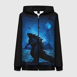 Женская толстовка на молнии GODZILLA
