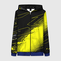 Толстовка на молнии женская Bona Fide Одежда для фитнеcа, цвет: 3D-синий