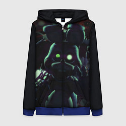 Толстовка на молнии женская Five Nights At Freddy's, цвет: 3D-синий