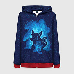 Толстовка на молнии женская Сквиртл Эша, цвет: 3D-красный