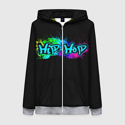 Толстовка на молнии женская Hip-Hop, цвет: 3D-меланж