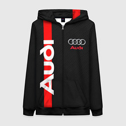 Женская толстовка на молнии AUDI SPORT CARBON