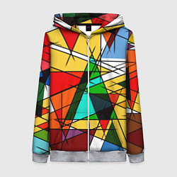 Толстовка на молнии женская ПИКАССО, цвет: 3D-меланж