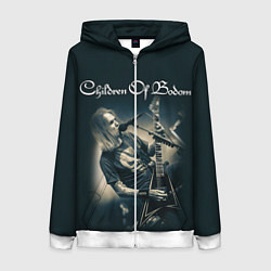 Толстовка на молнии женская Children of Bodom 4, цвет: 3D-белый