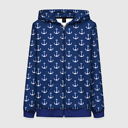 Женская толстовка на молнии Якоря