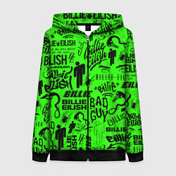 Толстовка на молнии женская BILLIE EILISH БИЛЛИ АЙЛИШ, цвет: 3D-черный