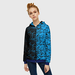 Толстовка на молнии женская The Witcher, цвет: 3D-синий — фото 2