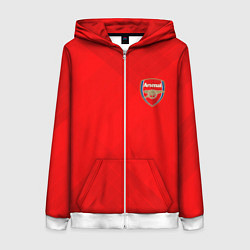 Толстовка на молнии женская ARSENAL, цвет: 3D-белый