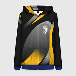 Толстовка на молнии женская Juventus Uniform, цвет: 3D-синий