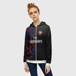 Толстовка на молнии женская ARSENAL UNIFORM 2020, цвет: 3D-белый — фото 2