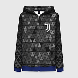 Толстовка на молнии женская Juventus Ювентус, цвет: 3D-синий