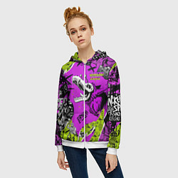 Толстовка на молнии женская Watch Dogs: Legion, цвет: 3D-белый — фото 2
