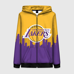 Женская толстовка на молнии LOS ANGELES LAKERS