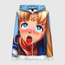 Женская толстовка на молнии SAILOR MOON AHEGAO