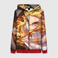 Женская толстовка на молнии Клинок Рассекающий Демонов