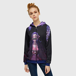 Толстовка на молнии женская НЕДЗУКА, цвет: 3D-синий — фото 2