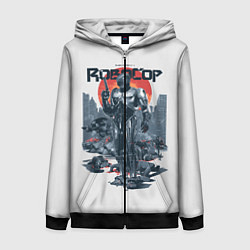 Женская толстовка на молнии Робот полицейский