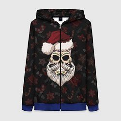 Толстовка на молнии женская El Santa, цвет: 3D-синий