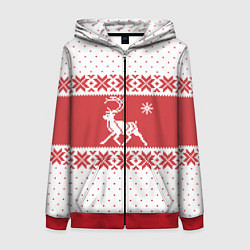 Женская толстовка на молнии Северный Олень