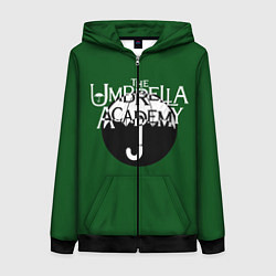 Толстовка на молнии женская Umbrella academy, цвет: 3D-черный