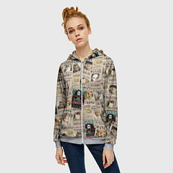 Толстовка на молнии женская Ван пис, цвет: 3D-меланж — фото 2