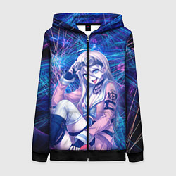 Толстовка на молнии женская Danganronpa, цвет: 3D-черный