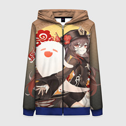 Женская толстовка на молнии GENSHIN IMPACT HU TAO