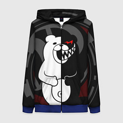Толстовка на молнии женская MONOKUMA МОНОКУМА DANGANRO, цвет: 3D-синий