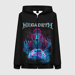 Женская толстовка на молнии MEGADETH