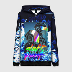 Толстовка на молнии женская DAFT PUNK : MUSIC ALIVE, цвет: 3D-черный