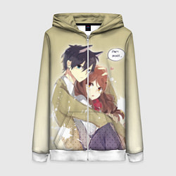 Толстовка на молнии женская Хоримия, цвет: 3D-белый