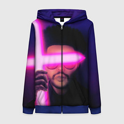 Толстовка на молнии женская The Weeknd - Blinding Lights, цвет: 3D-синий