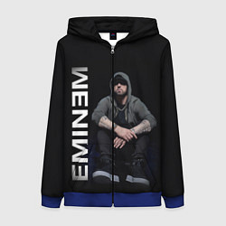 Толстовка на молнии женская EMINEM, цвет: 3D-синий