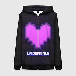 Женская толстовка на молнии UNDERTALE PURPLE HEART