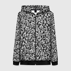 Толстовка на молнии женская Genshin impact elements, цвет: 3D-черный