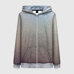 Толстовка на молнии женская Металликскин, цвет: 3D-меланж