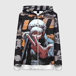 Женская толстовка на молнии Трафальгар Ло особо опасен