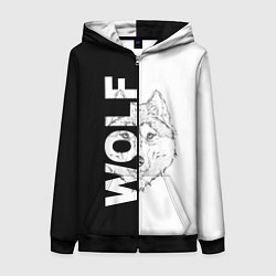 Женская толстовка на молнии WOLF Волк