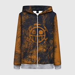 Женская толстовка на молнии Пираты сердца из Ван Пис