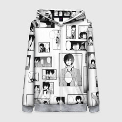 Женская толстовка на молнии Дадзай фрэймы