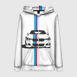 Толстовка на молнии женская BMW WILD BEAST, цвет: 3D-белый