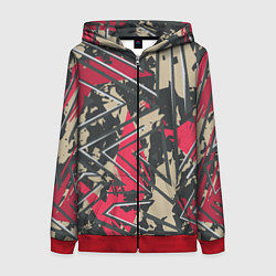 Женская толстовка на молнии Камуфляжный паттерн