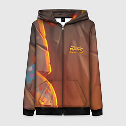 Толстовка на молнии женская My singing monsters Dawn Of Fire, цвет: 3D-черный
