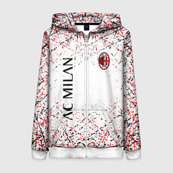 Женская толстовка на молнии Ac milan logo