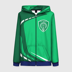 Толстовка на молнии женская ФК АХМАТ - SPORTWEAR, цвет: 3D-синий