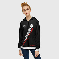Толстовка на молнии женская G2 Army, цвет: 3D-белый — фото 2