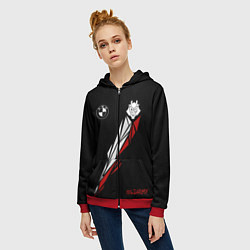 Толстовка на молнии женская G2 Army, цвет: 3D-красный — фото 2