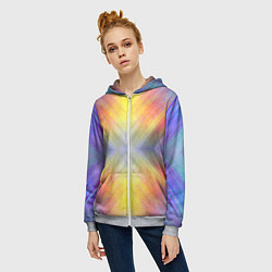 Толстовка на молнии женская В светлый путь, цвет: 3D-меланж — фото 2