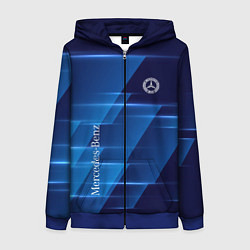 Женская толстовка на молнии Mercedes Benz sign